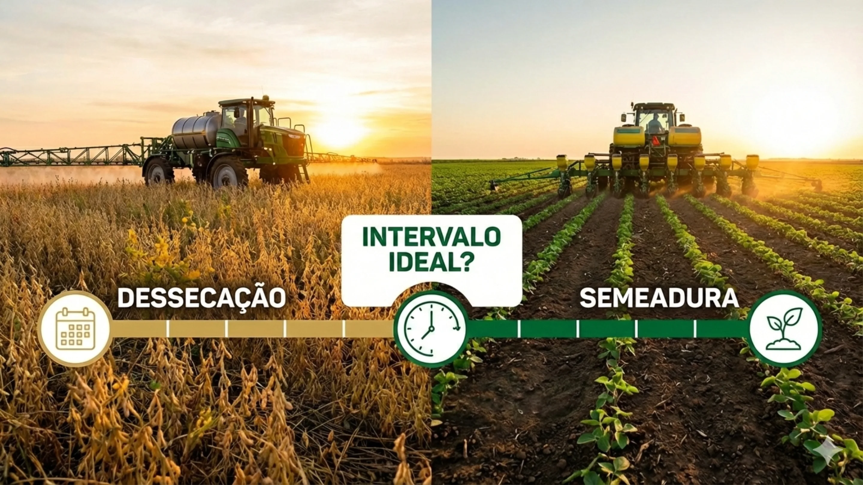 Intervalo entre a dessecação e a semeadura: qual é o tempo ideal?
